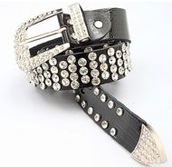 Ladies Black Rhinestone Belt